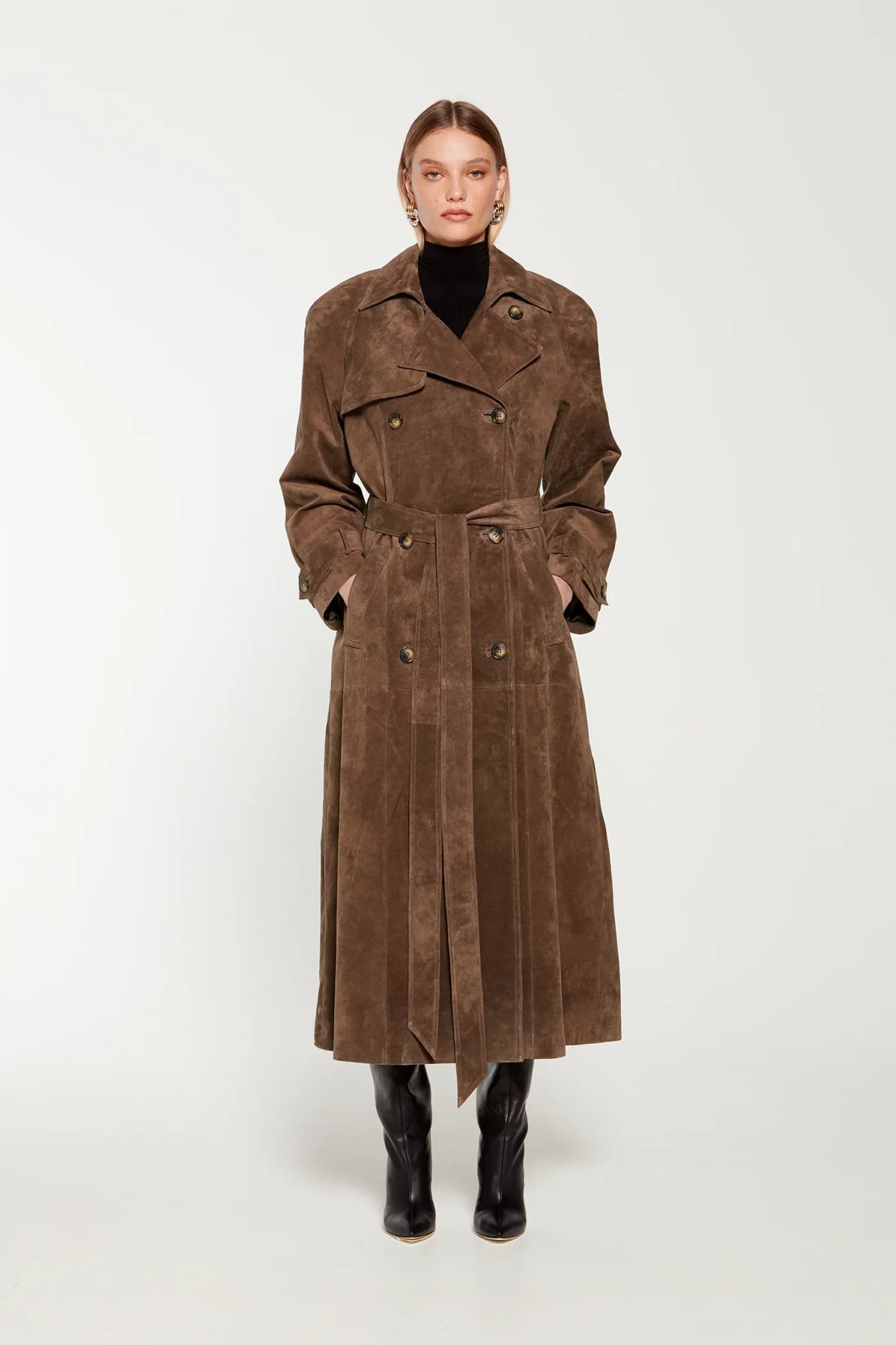 Sophia | Mocha Trench Coat