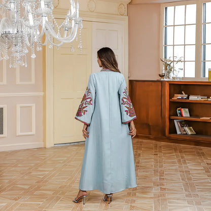 Eid Rope Embroidery Kaftan Caftan Dress