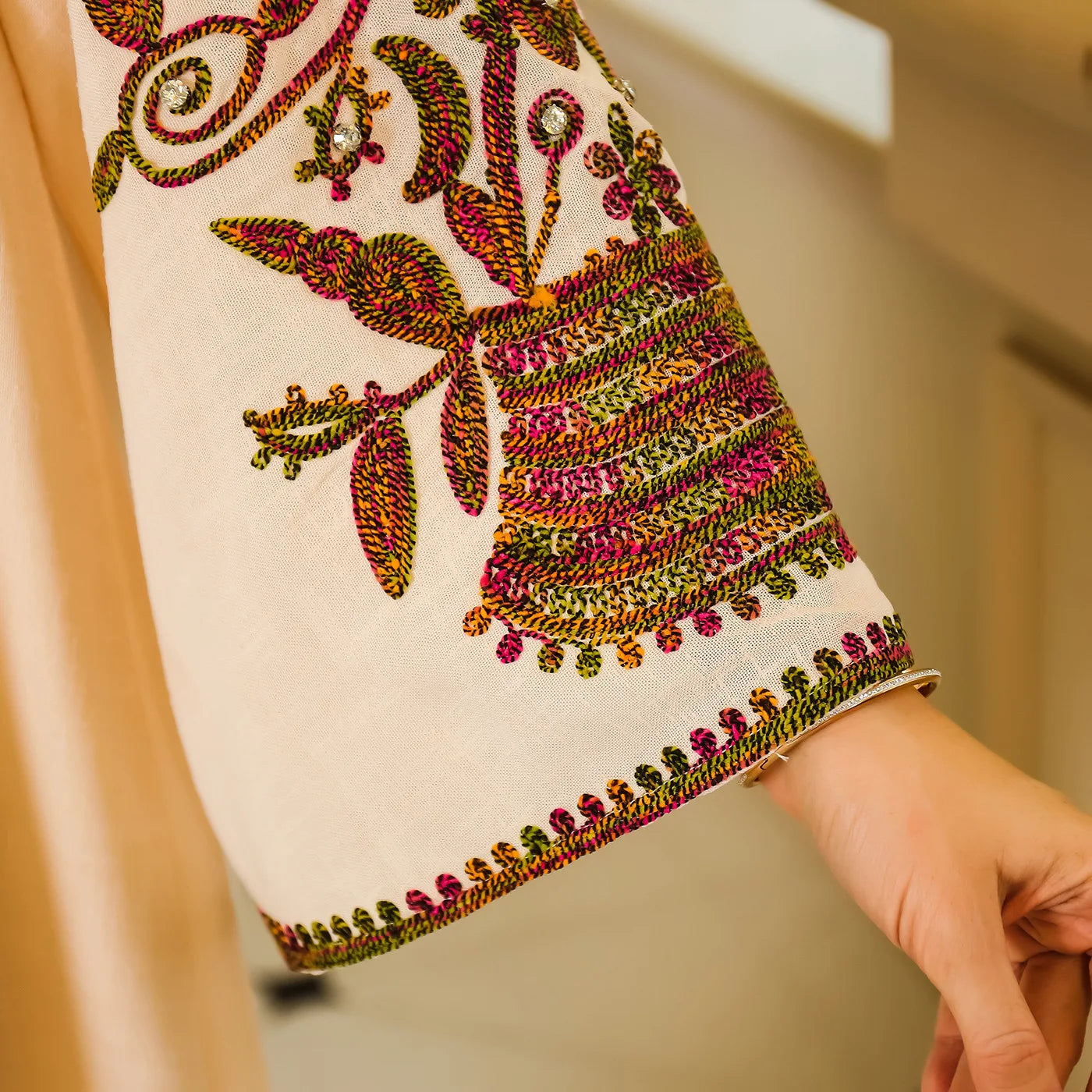 Eid Rope Embroidery Kaftan Caftan Dress