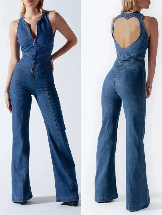 Elaiza - Bodycon Denim JumpSuit