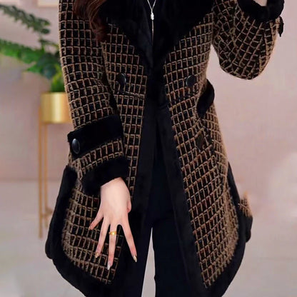 Women's Elegant Warm Coat with Collar